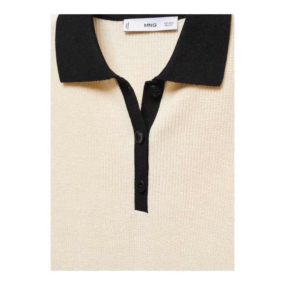Mango [S] Knitted polo neck sweater - Picture 5 of 6